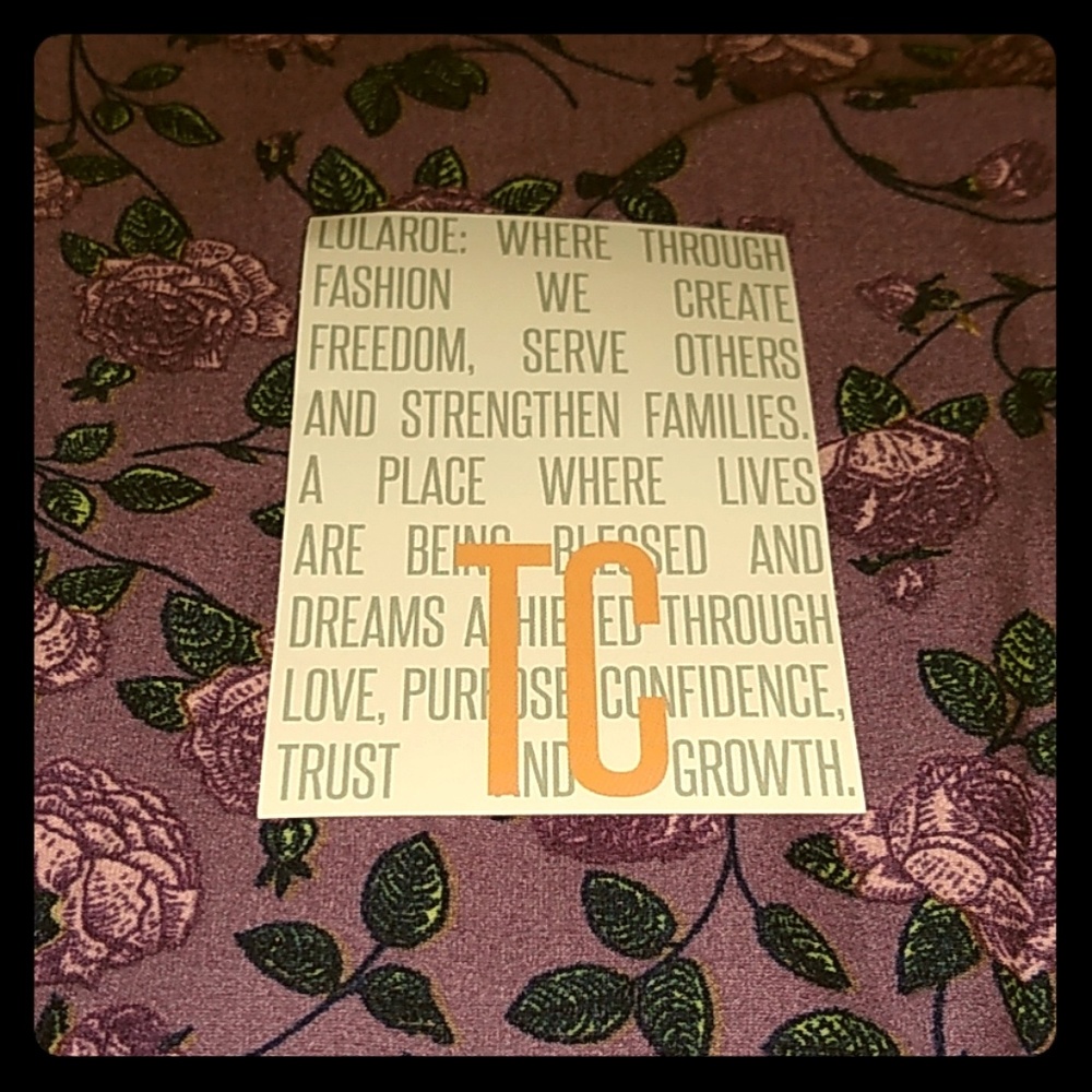 LLR TC Purple Rose Leggings